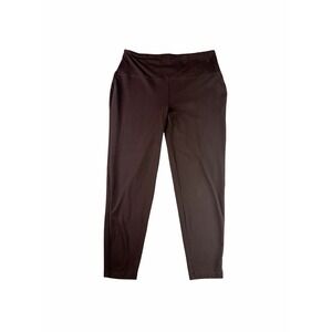 Zenana Brown Leggings Women's 2X High Rise Stretch Pull On Soft Casual Plus